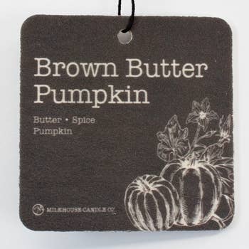 Milkhouse Candle Co. Brown Butter Pumpkin Car Freshener