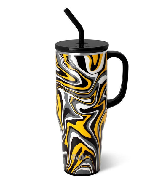 Swig Fanzone Black + Yellow Mega Mug (40 oz)