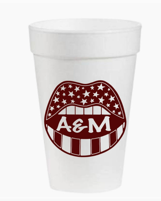 Texas A&M Game Day - 16 oz Styrofoam Cups