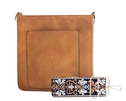 Ashley Camel Suede Crossbody