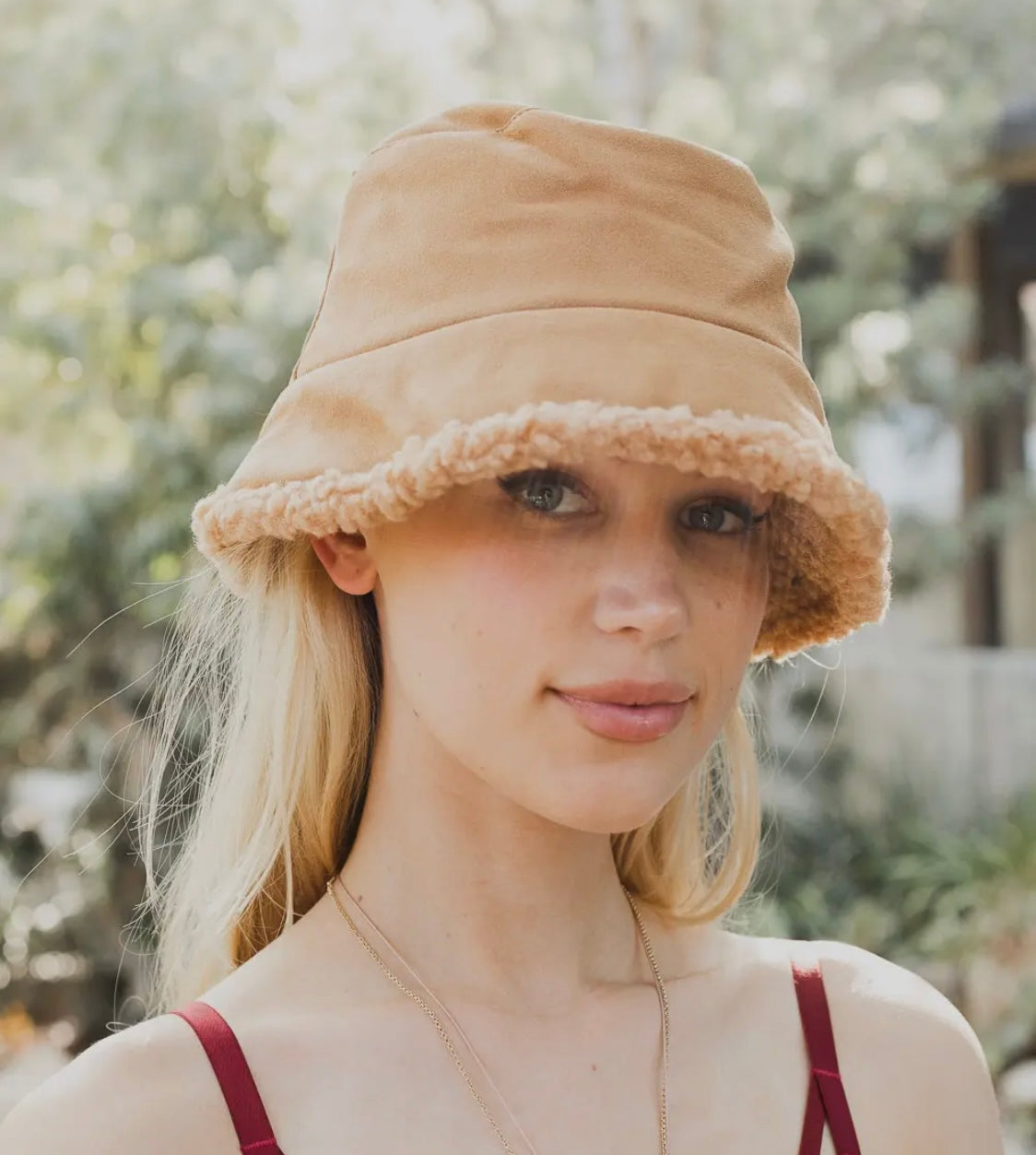 Teddy Suede Combo Reversible Black Bucket Hat