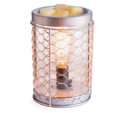 Chicken Wire Vintage Bulb Illumination Fragrance Warmer