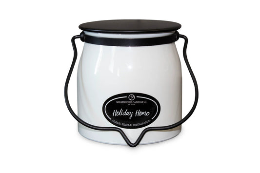 Milkhouse Candle Co. Holiday Home Butter Jar 16oz.