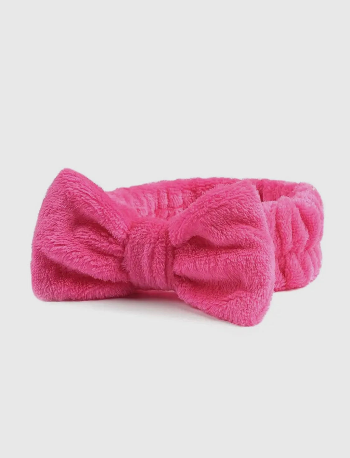 Soft Plush Bowknot Spa Headband