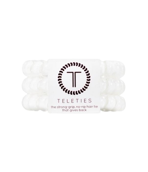 Teleties Coconut White Large Hair Ties