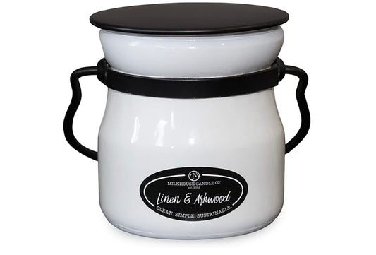 Milkhouse Candle Co. Linen & Ashwood Cream Jar 5oz.