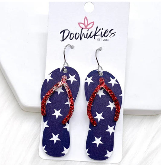 2.25" Flip Flop Acrylics - Patriotic