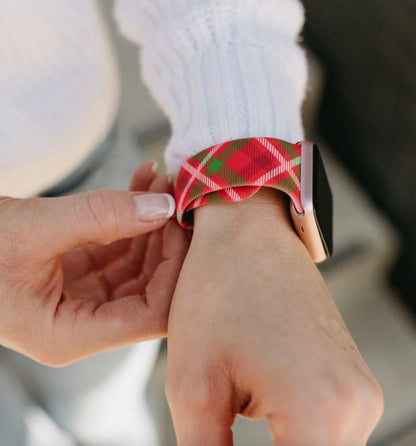 Red and Green Plaid Apple Watch Band 38/40mm