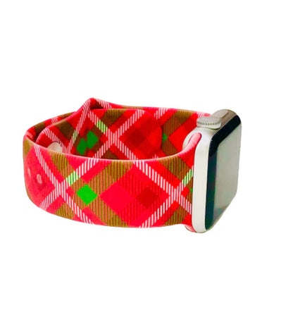 Red and Green Plaid Apple Watch Band 38/40mm