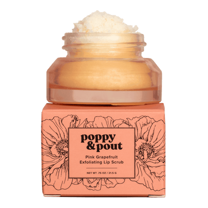 Poppy & Pout Pink Grapefruit Lip Scrub