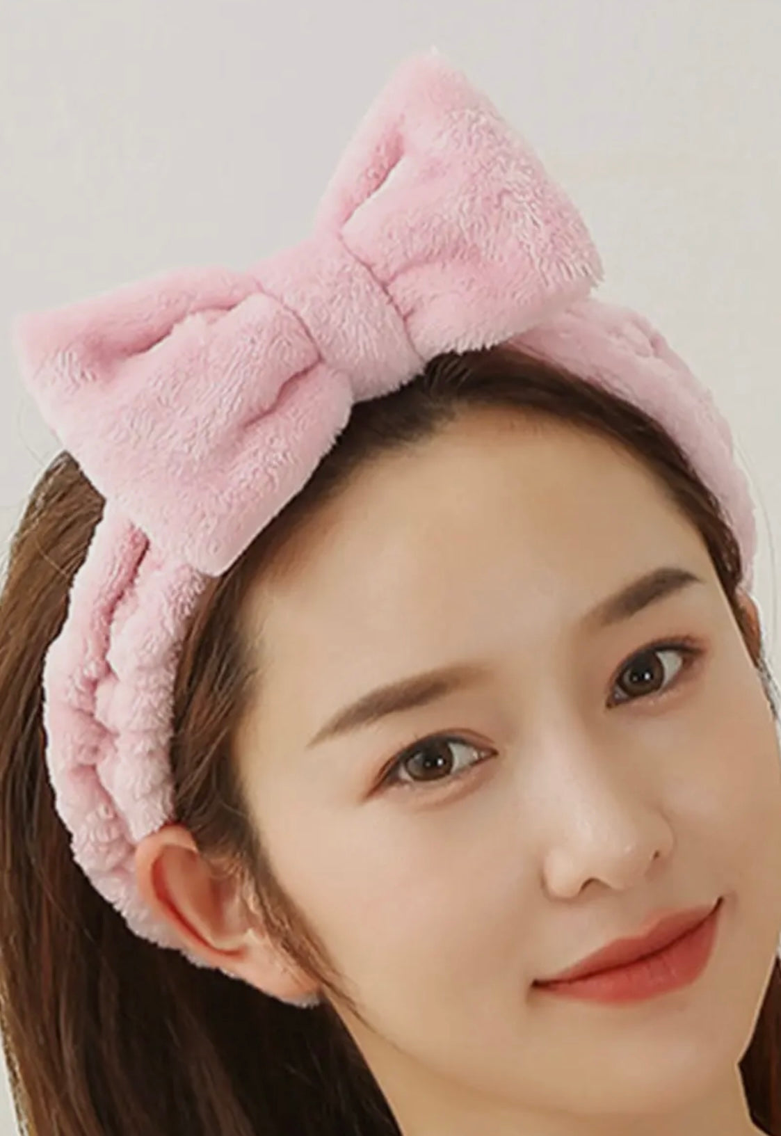 Soft Plush Bowknot Spa Headband