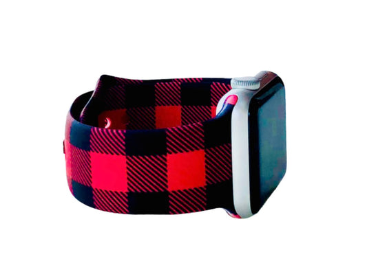 Red Buffalo Plaid Apple Watch Band 38/40mm