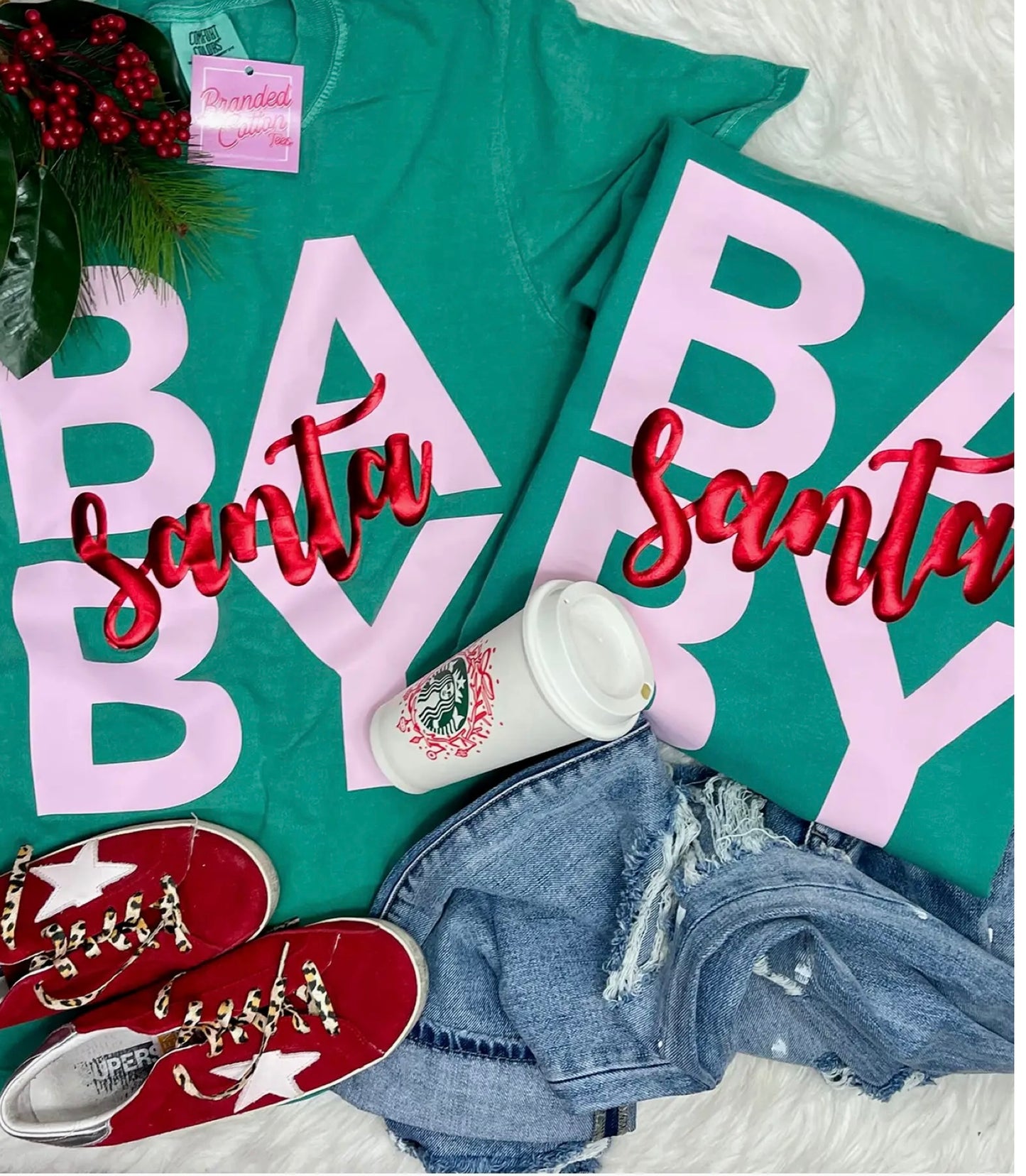 Santa Baby Tee (Metallic)