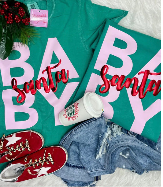 Santa Baby Tee (Metallic)