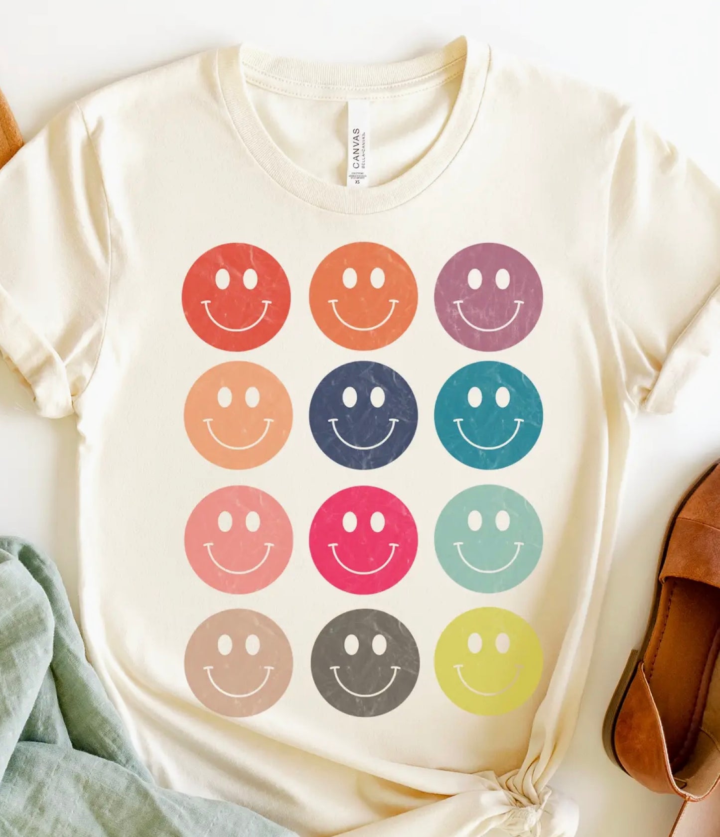 Smiley Group Collage T-shirt