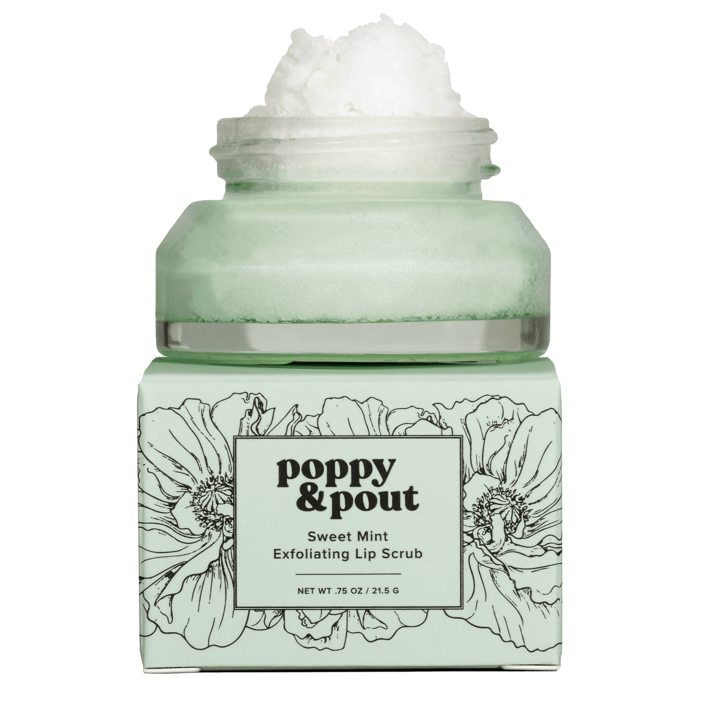 Poppy & Pout Sweet Mint Lip Scrub