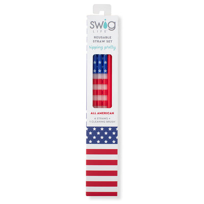 Swig All American Reusable Straw Set