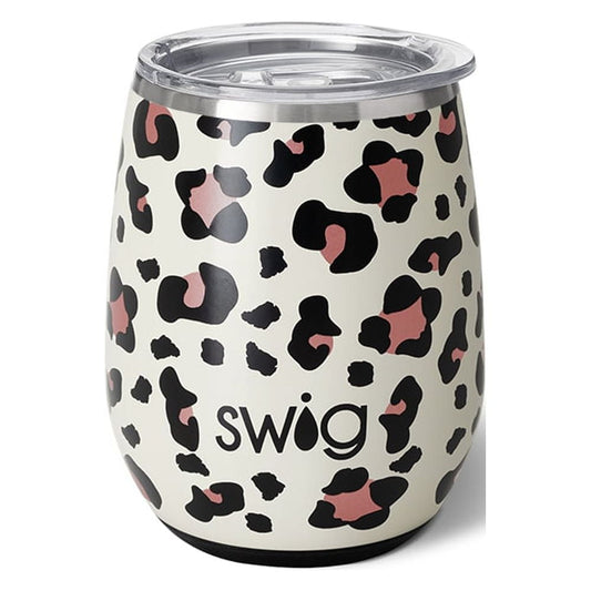 Swig Luxy Leopard Wine Cup (14 oz)