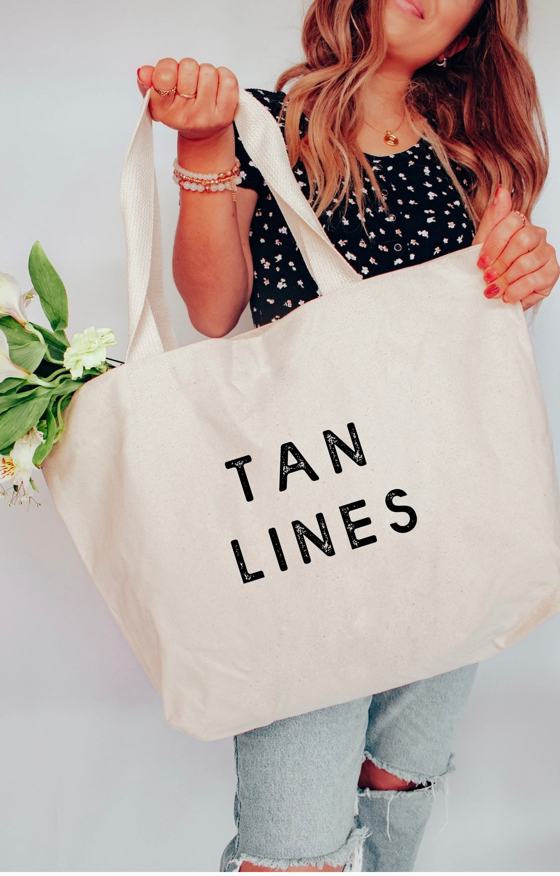 Tan Lines XL Tote Bag