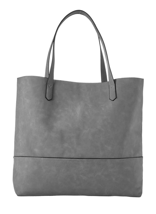 The Taylor Tote - Gray Suede