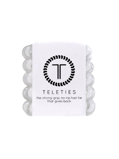 Teleties Coconut White Tiny Hair Ties