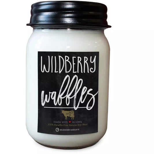 Milkhouse Candle Co. Wildberry Waffles Mason 13oz