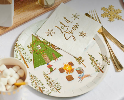 Winter Wonderland Paper Plates