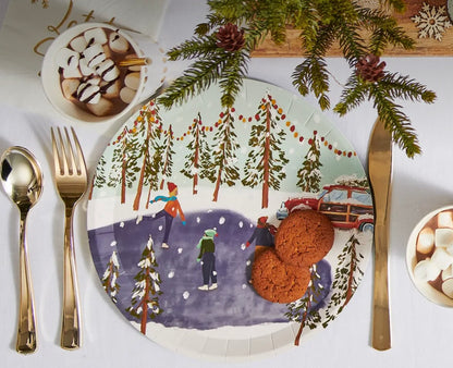 Winter Wonderland Paper Plates