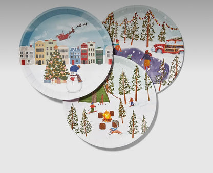 Winter Wonderland Paper Plates