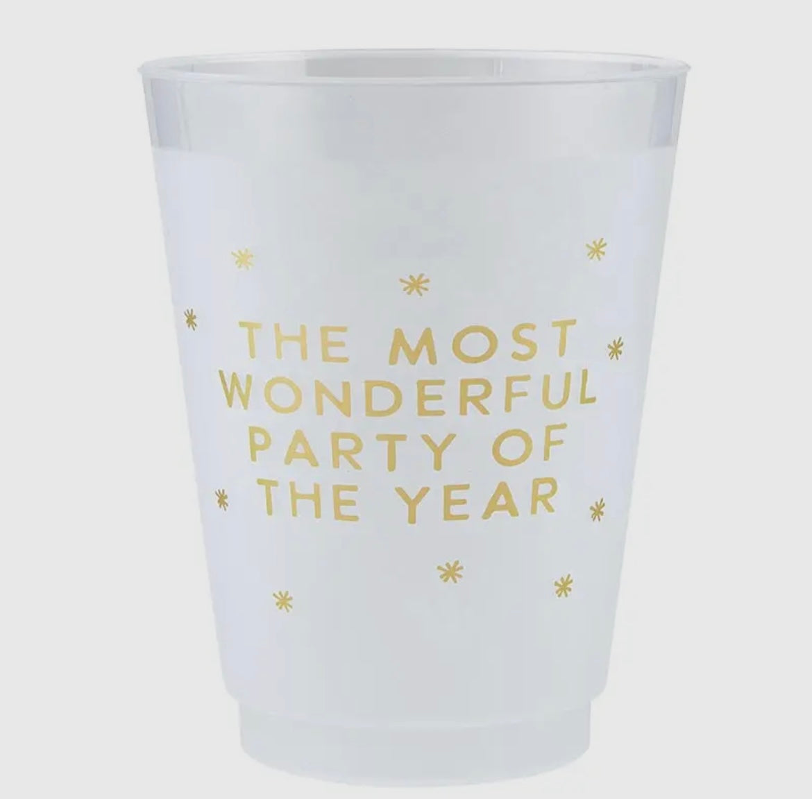 Wonderful Party - Gold Foil Frost Cups