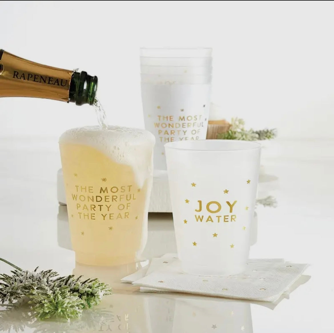 Wonderful Party - Gold Foil Frost Cups